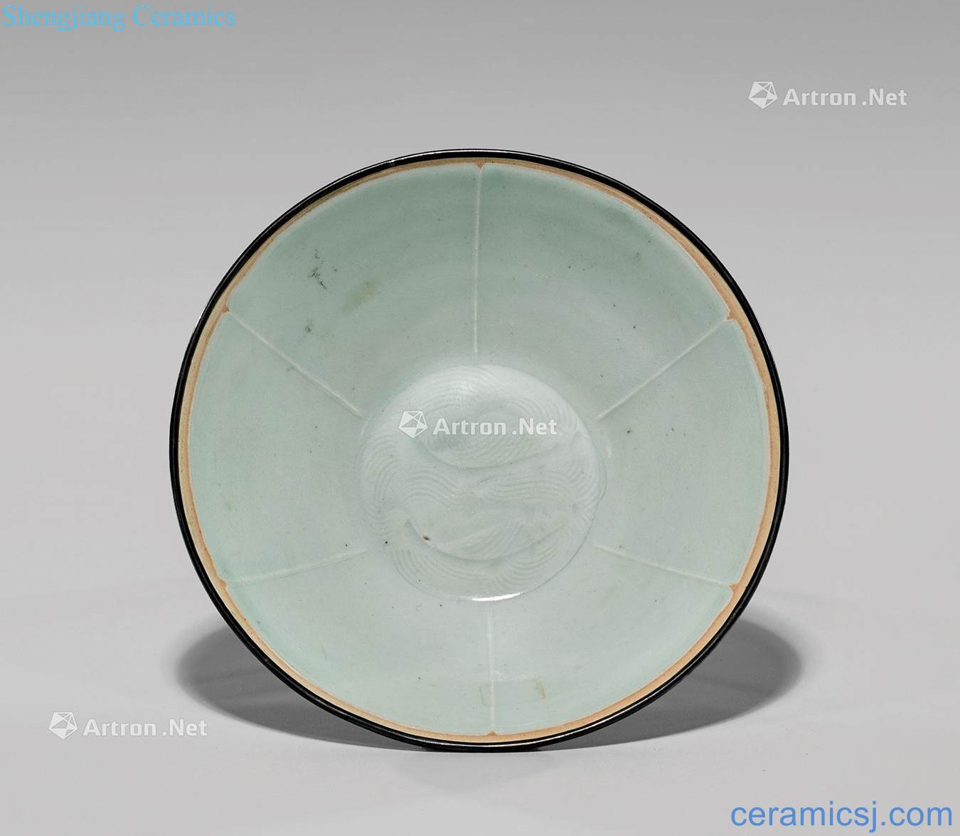 The song dynasty Pisces green-splashed bowls