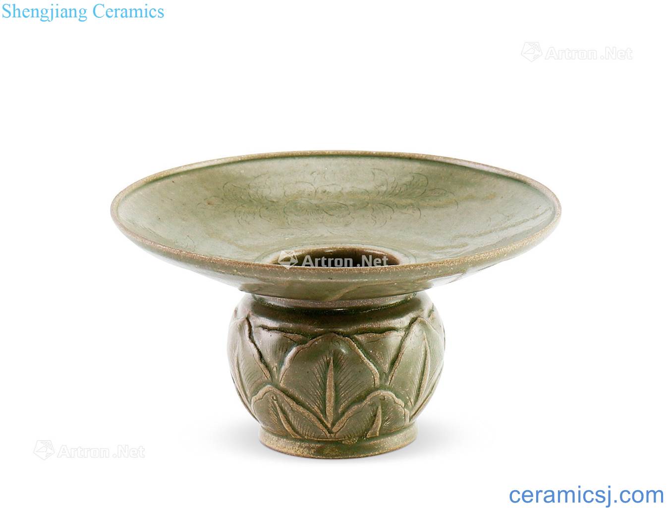 yuan The kiln green glaze slag bucket