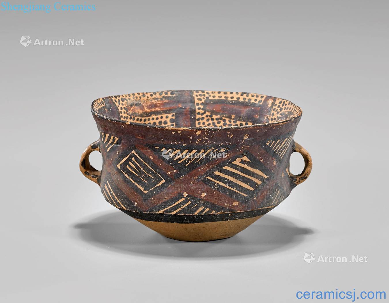China's neolithic period earthenware bowl