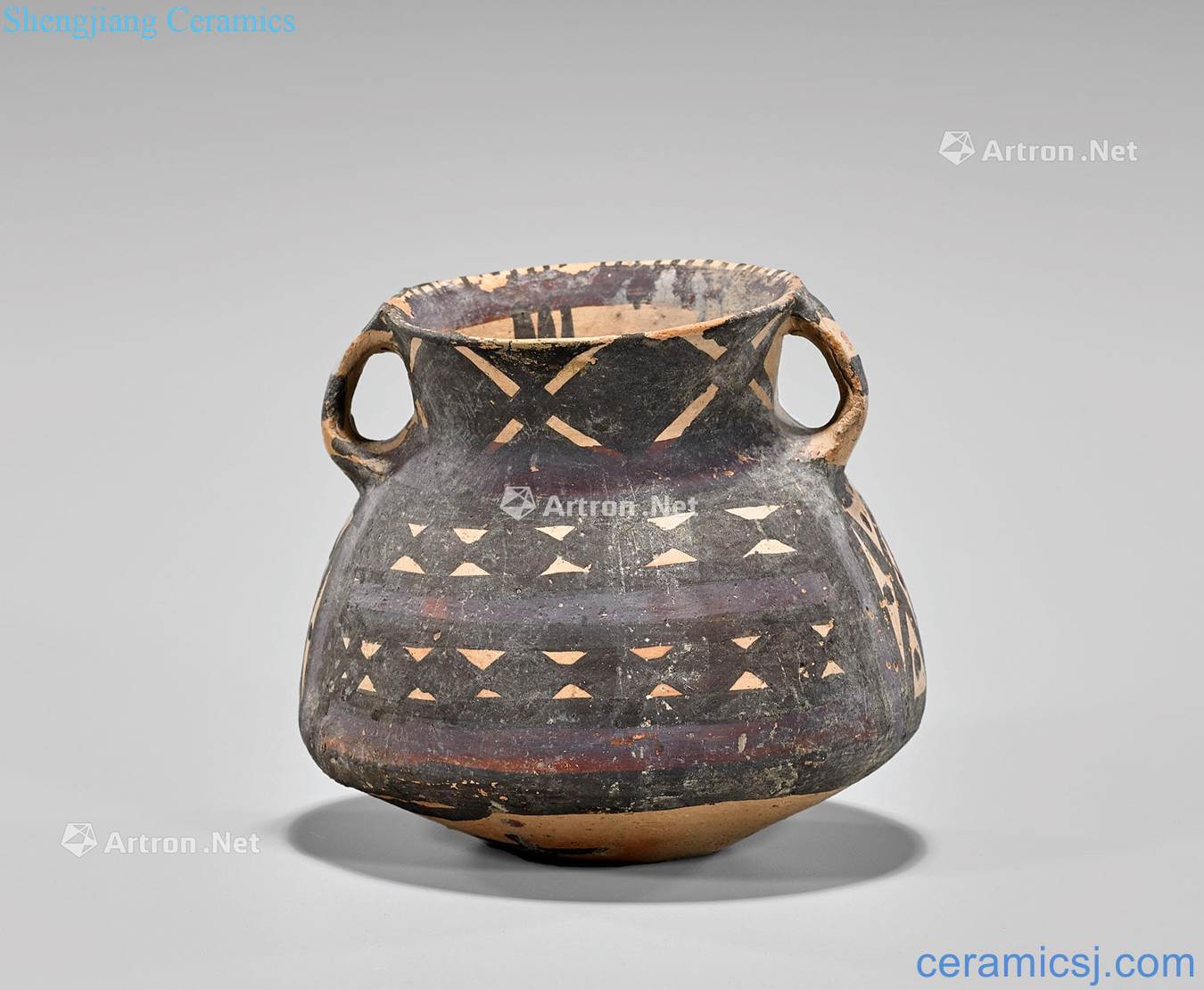 China's neolithic pottery coloured drawing or pattern