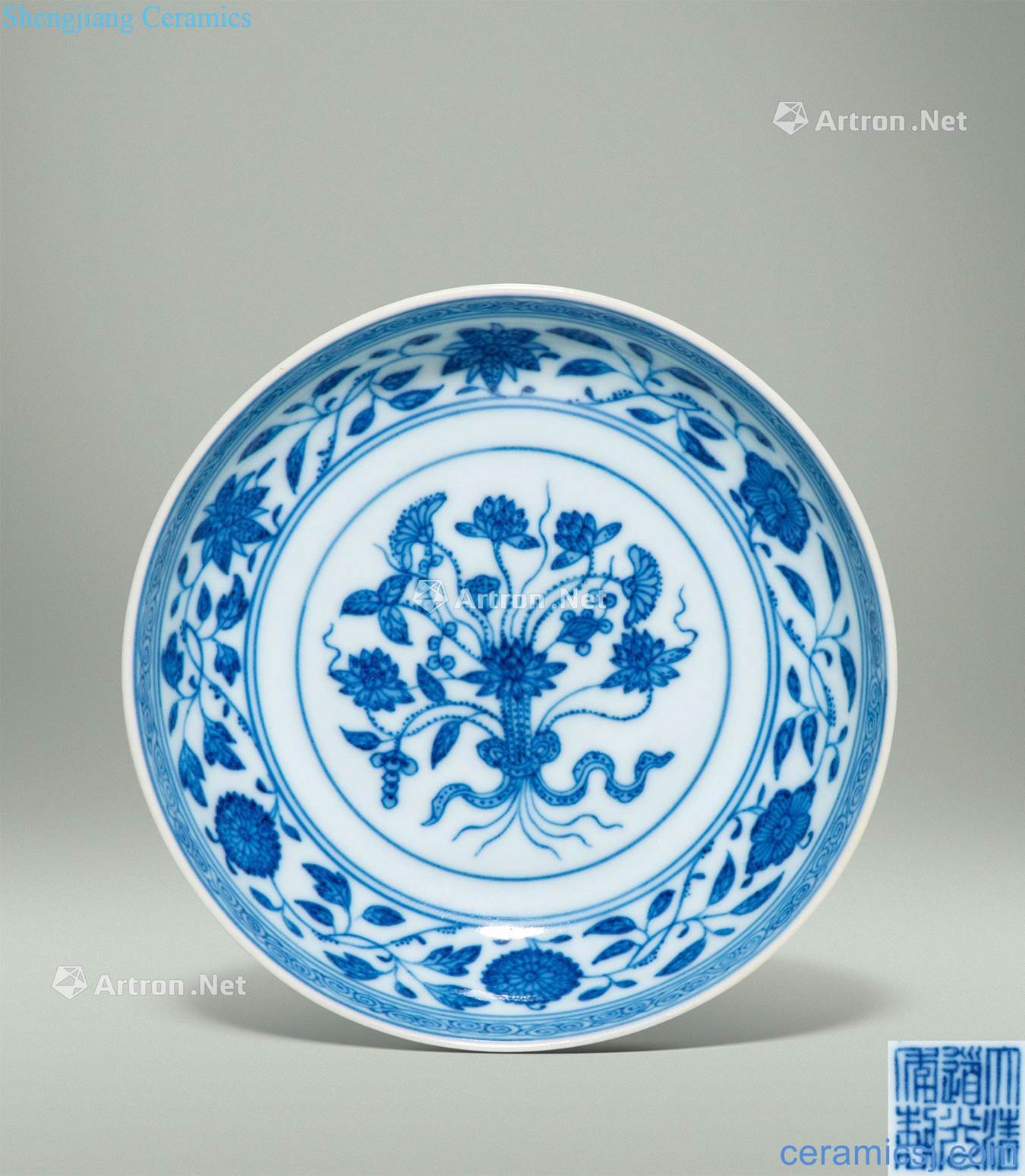 Qing daoguang Blue on a tray