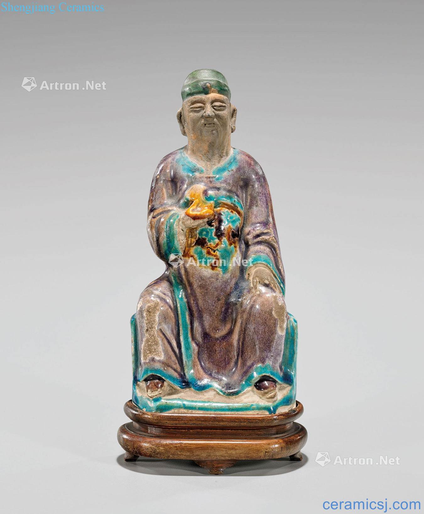 Glazed pottery statues in Ming dynasty