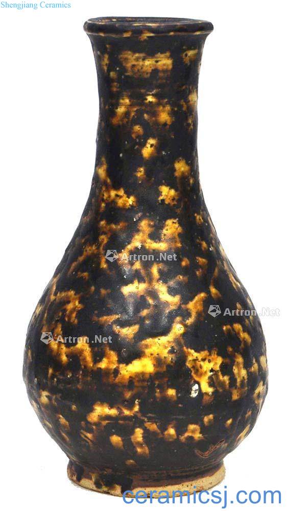 The song dynasty jizhou kiln partridge spot glaze bottle