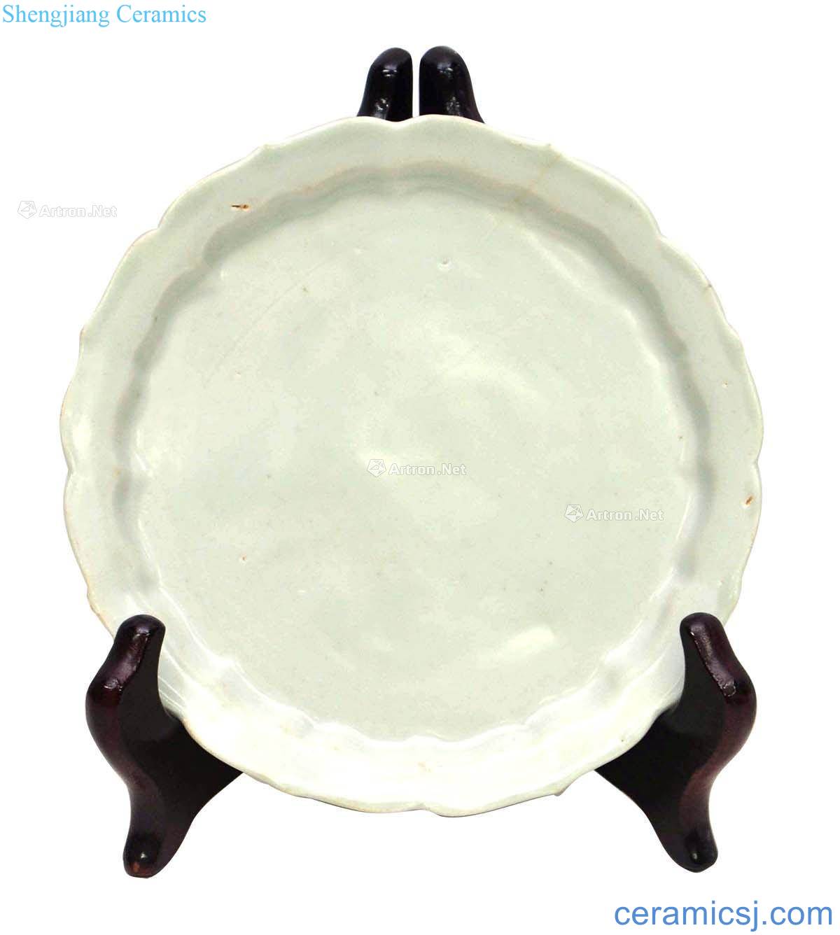 Bright white glazed dish