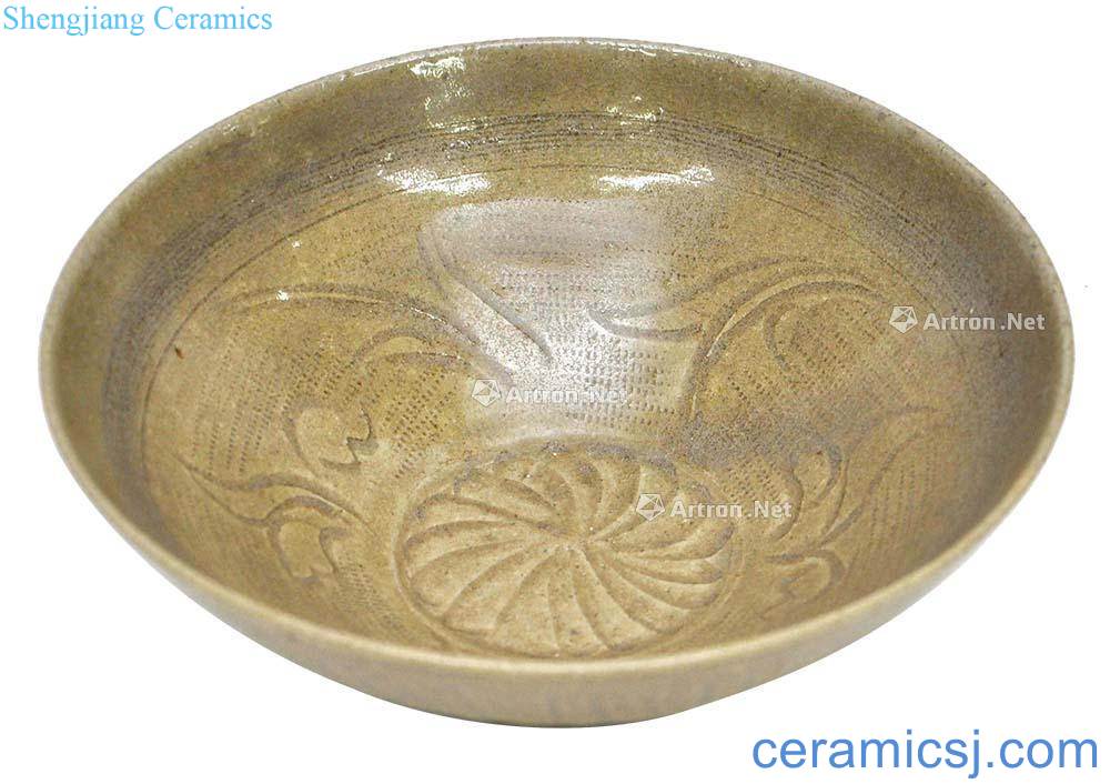 Tang yao state kiln carved bowl