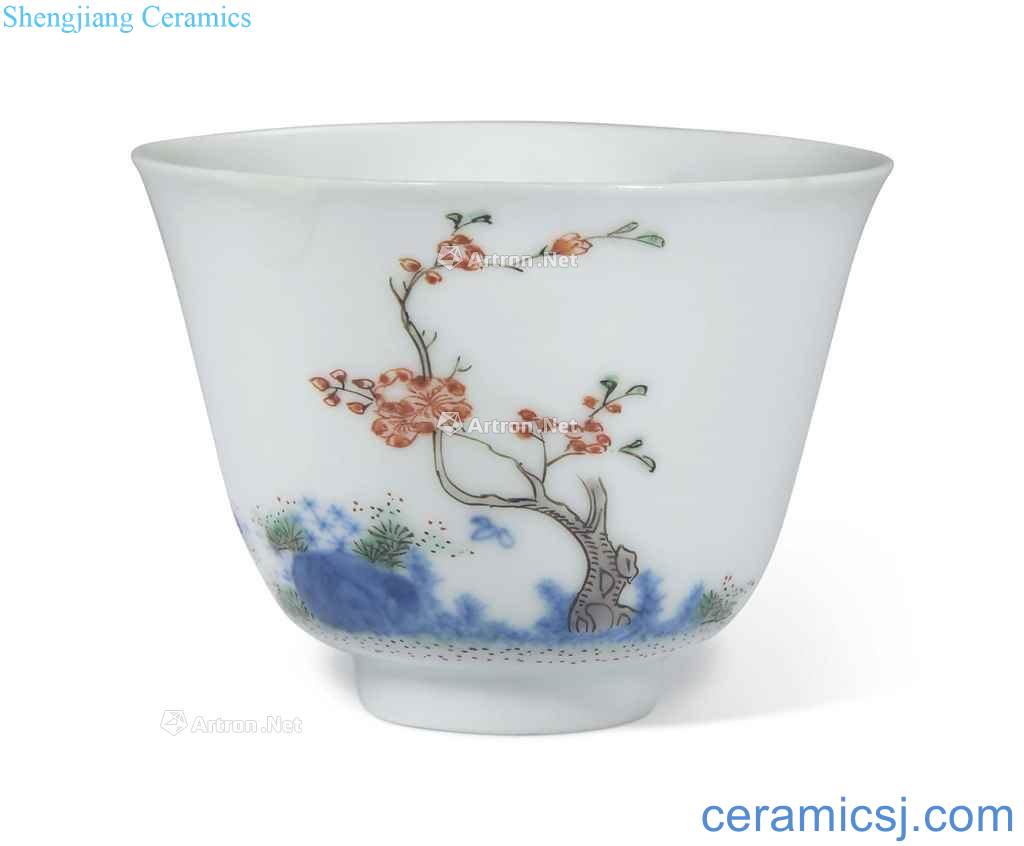 The qing emperor kangxi "apricot flowers" god of cup
