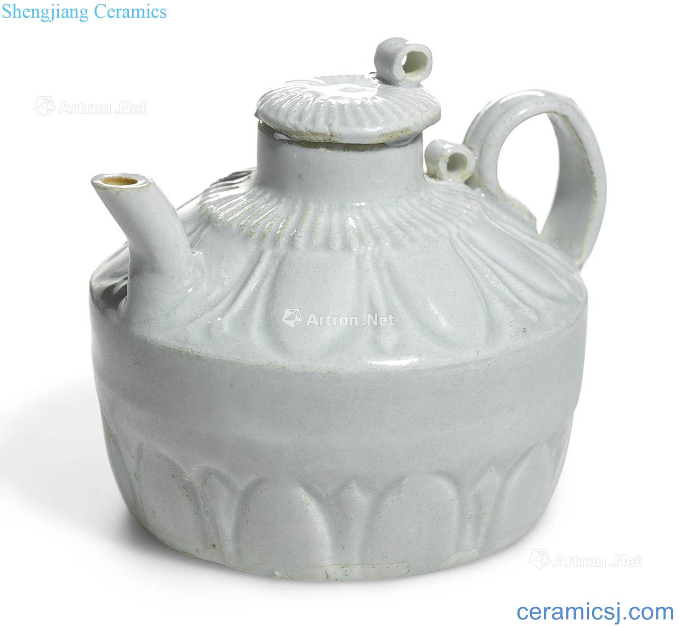 The song dynasty Green lotus-shaped grain GaiHu craft