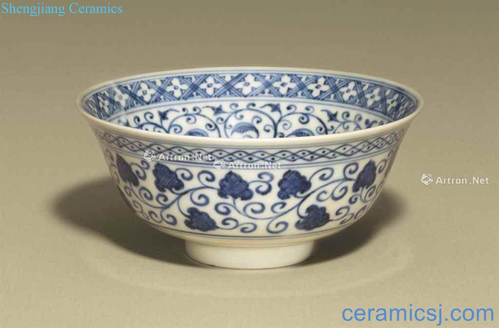 YONGLE PERIOD (1403-1424), A RARE BLUE AND WHITE BOWL