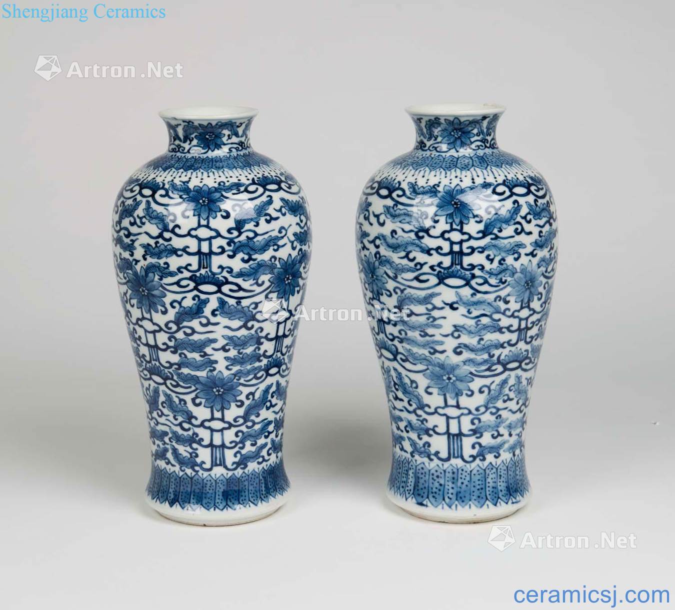 In the late qing guangxu blue bottle (a)