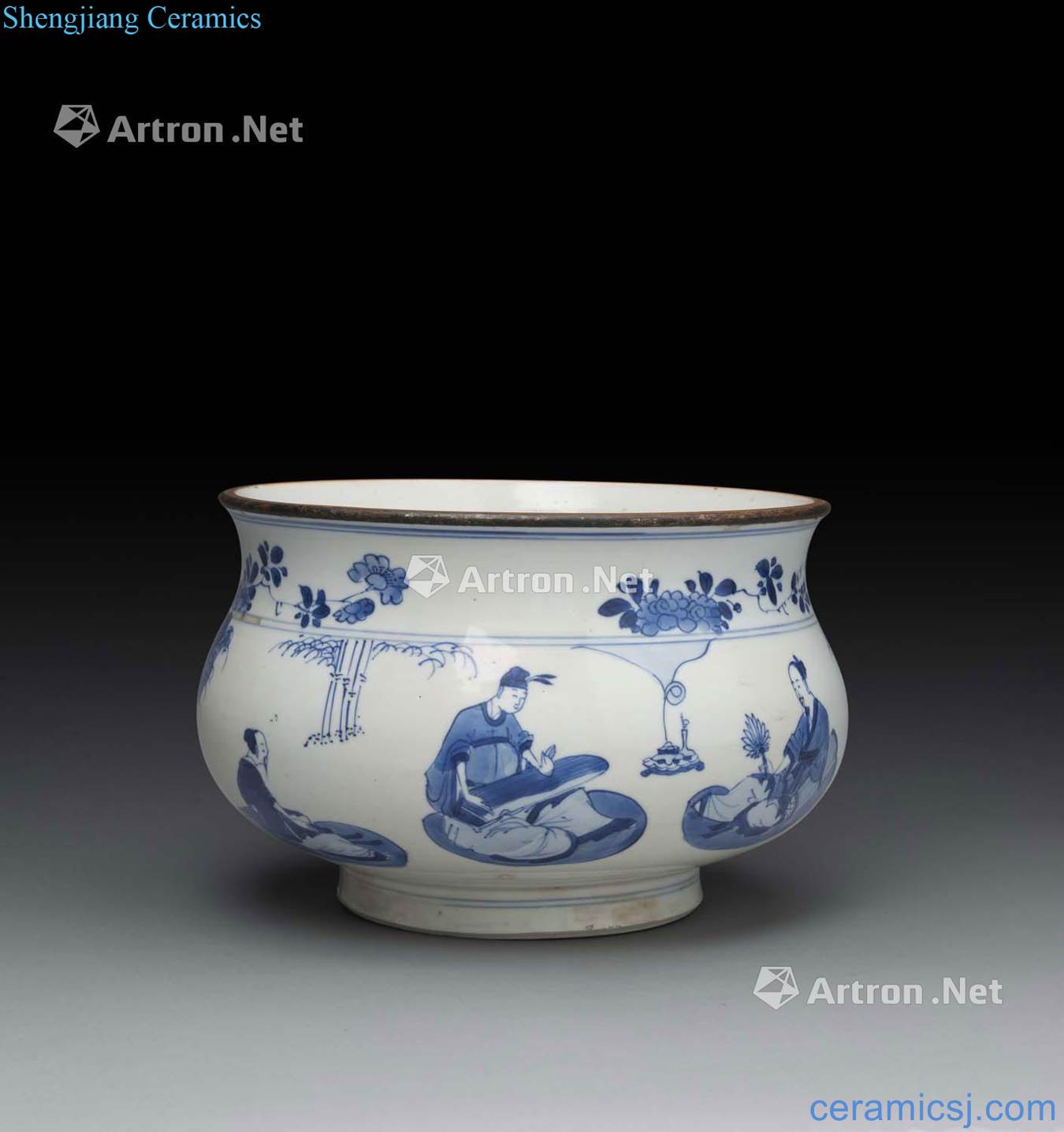 The qing emperor kangxi porcelain incense burner