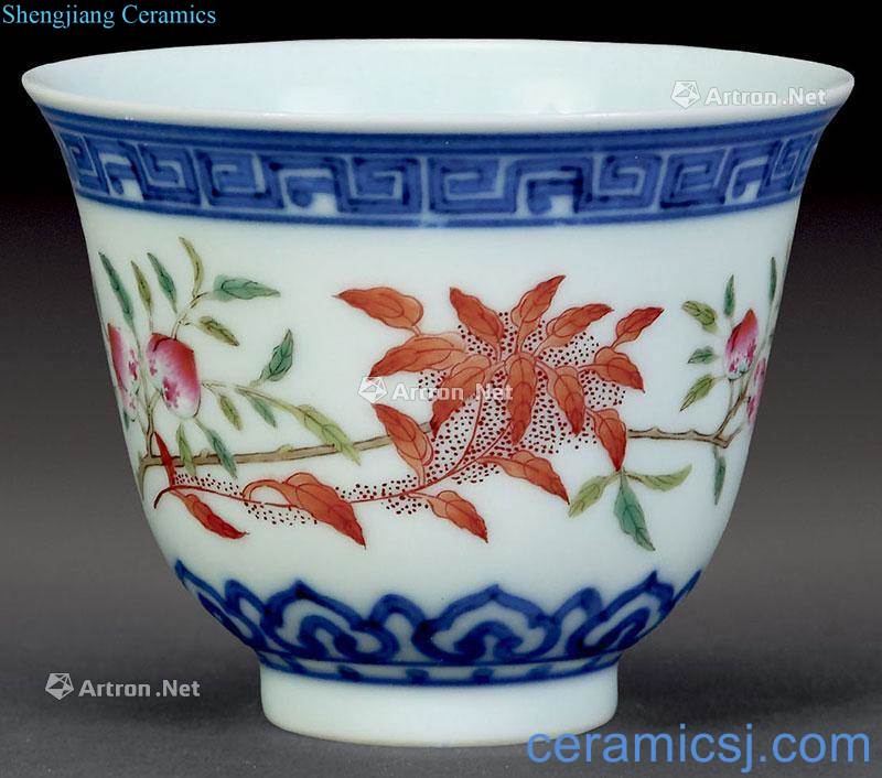 Qing porcelain enamel was 1 cup