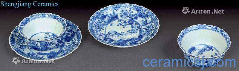 Qing dynasty blue and white landscape fullness (4)