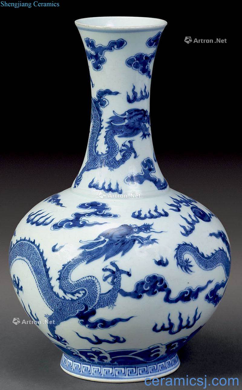 dajing Blue and white dragon design