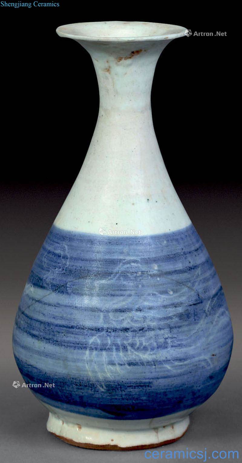 Ming Blue and white YunFeng grain okho spring