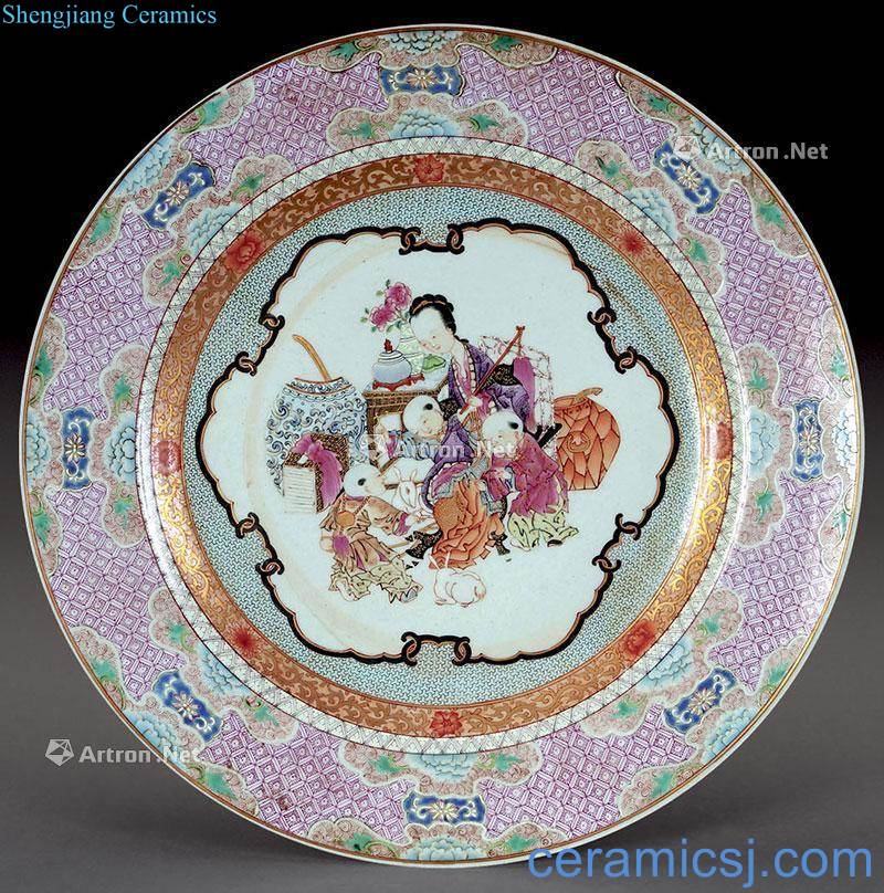 Clear pastel kam medallion plate characters