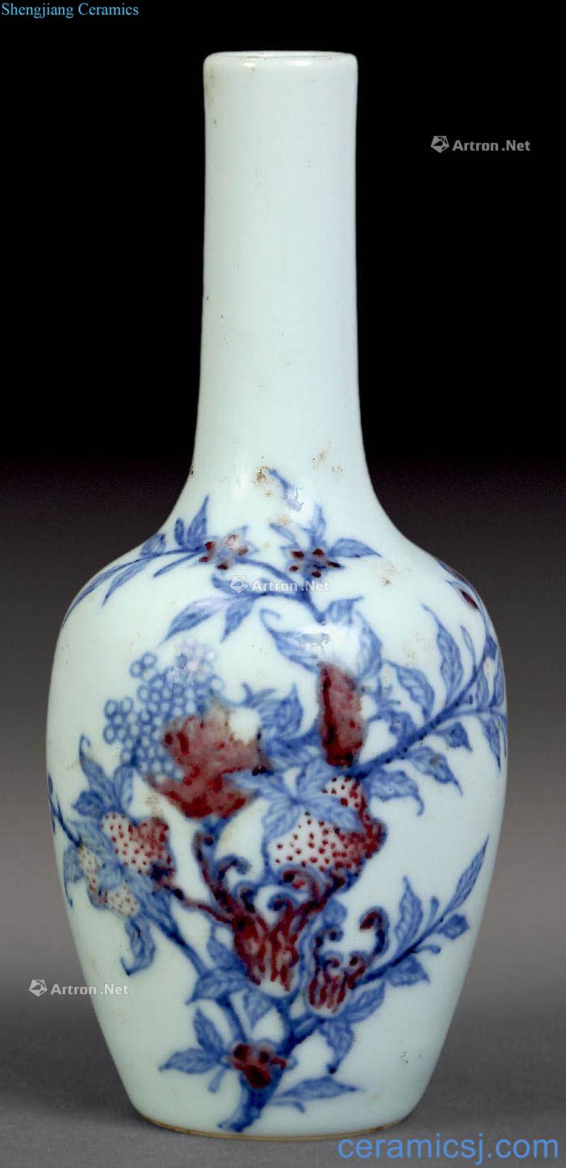 Qing dynasty blue-and-white youligong bottles