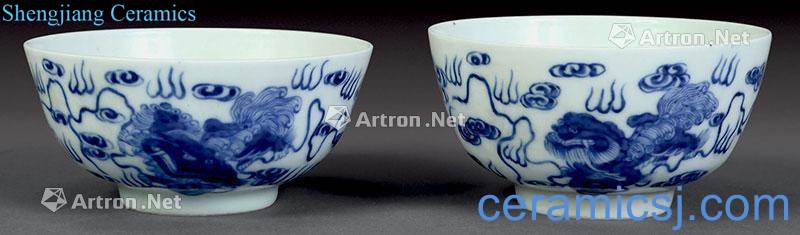 qing Blue and white benevolent bowl (2)