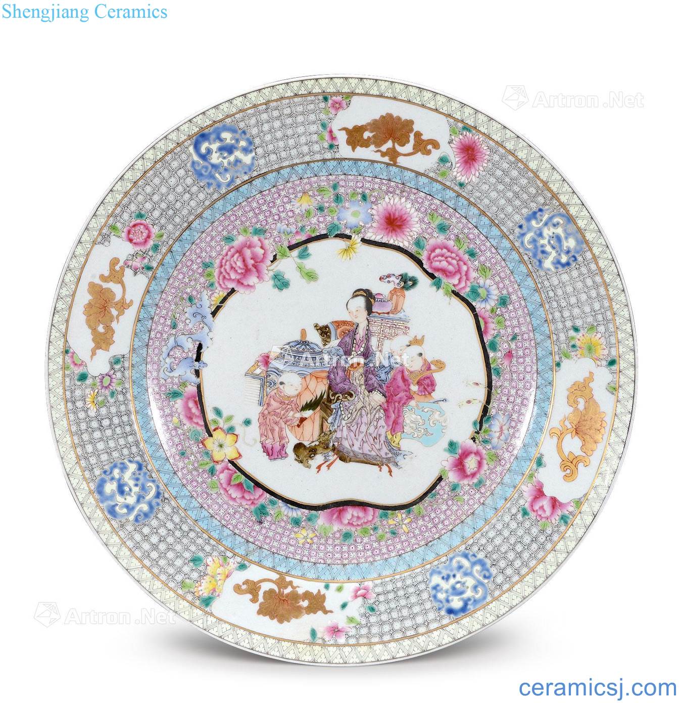 Clear pastel medallion traditional Chinese characters