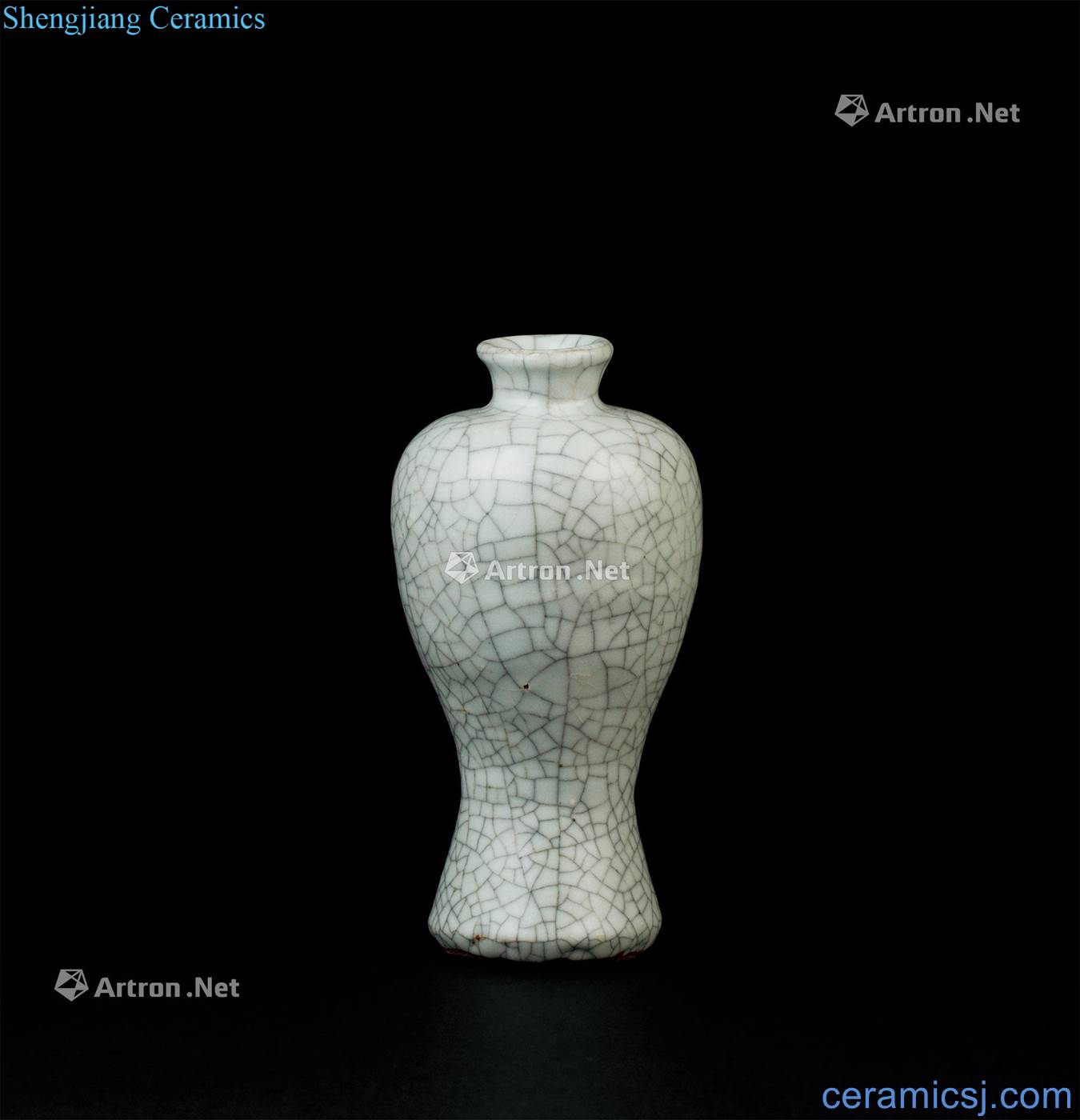 The song dynasty (960 ~ 1279) elder brother glaze xiaomei bottles