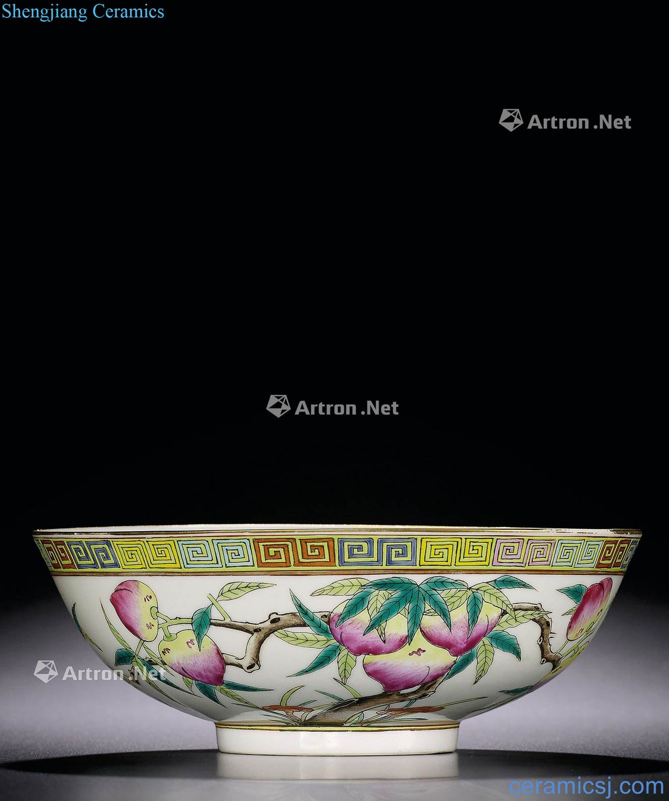 Pastel reign of qing emperor guangxu live live bowl