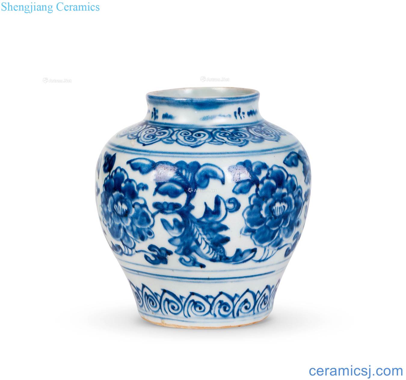 Ming dynasty Peony grain tank