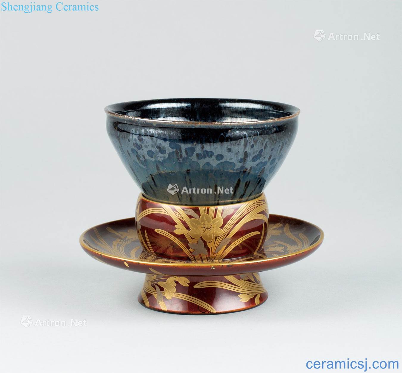 Song dynasty (960-1279), obsidian variable temmoku bowl