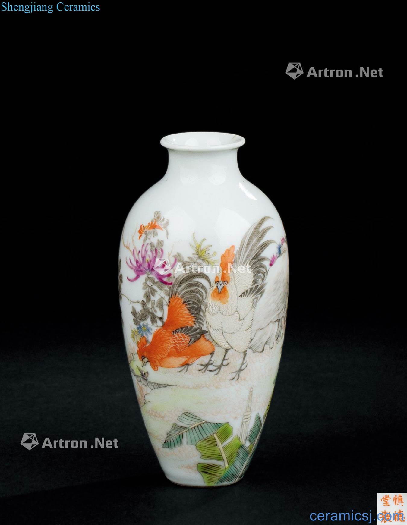 In the qing dynasty (1644-1911), pastel small bottles of fine grain