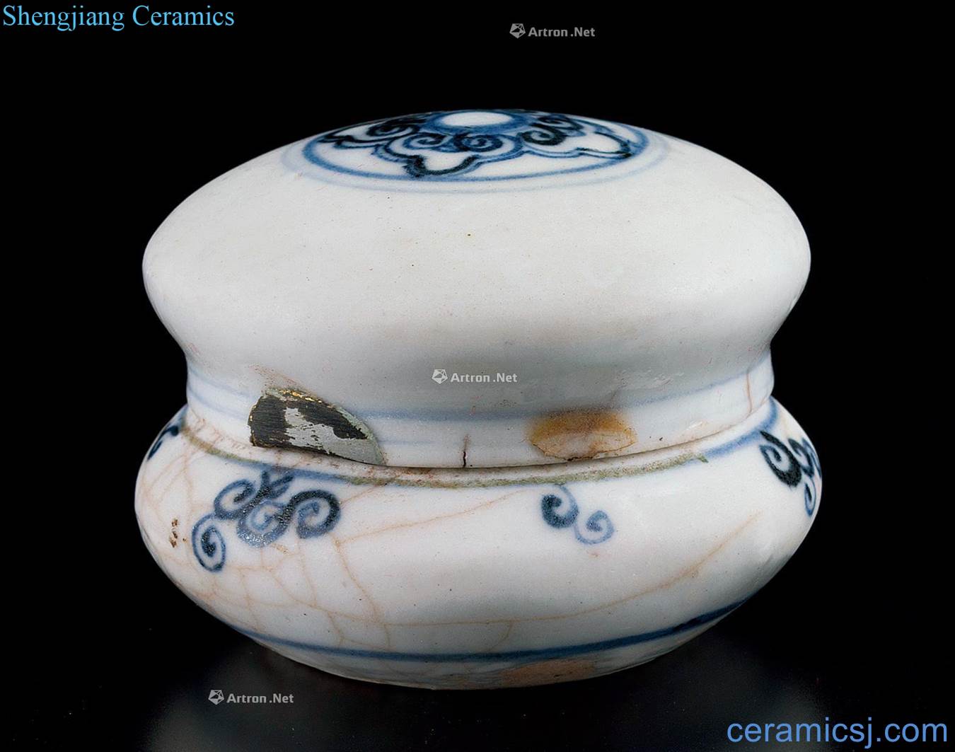 Ming xuande blue flower boxes