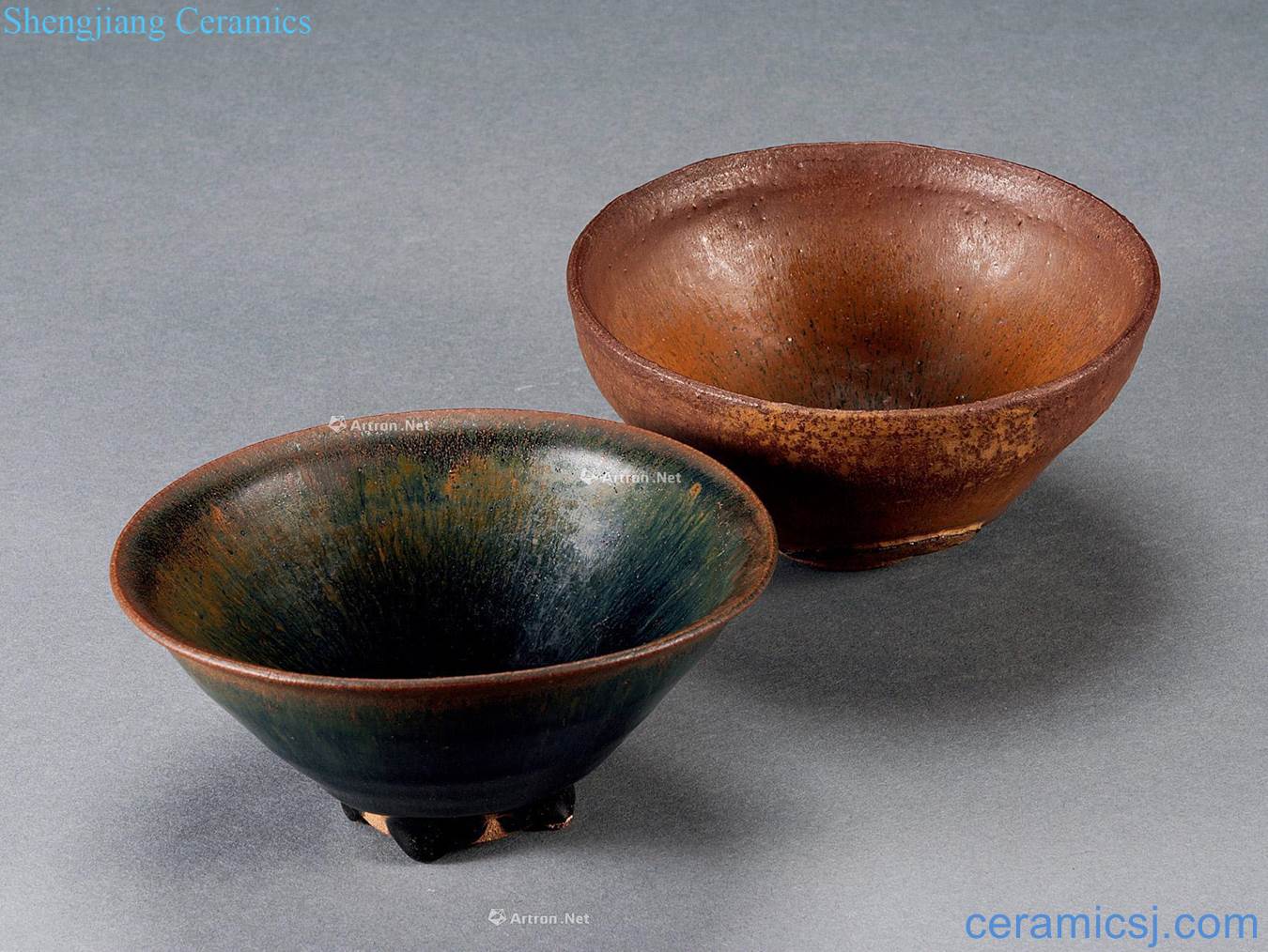 The song dynasty To build kilns temmoku bowl (two)