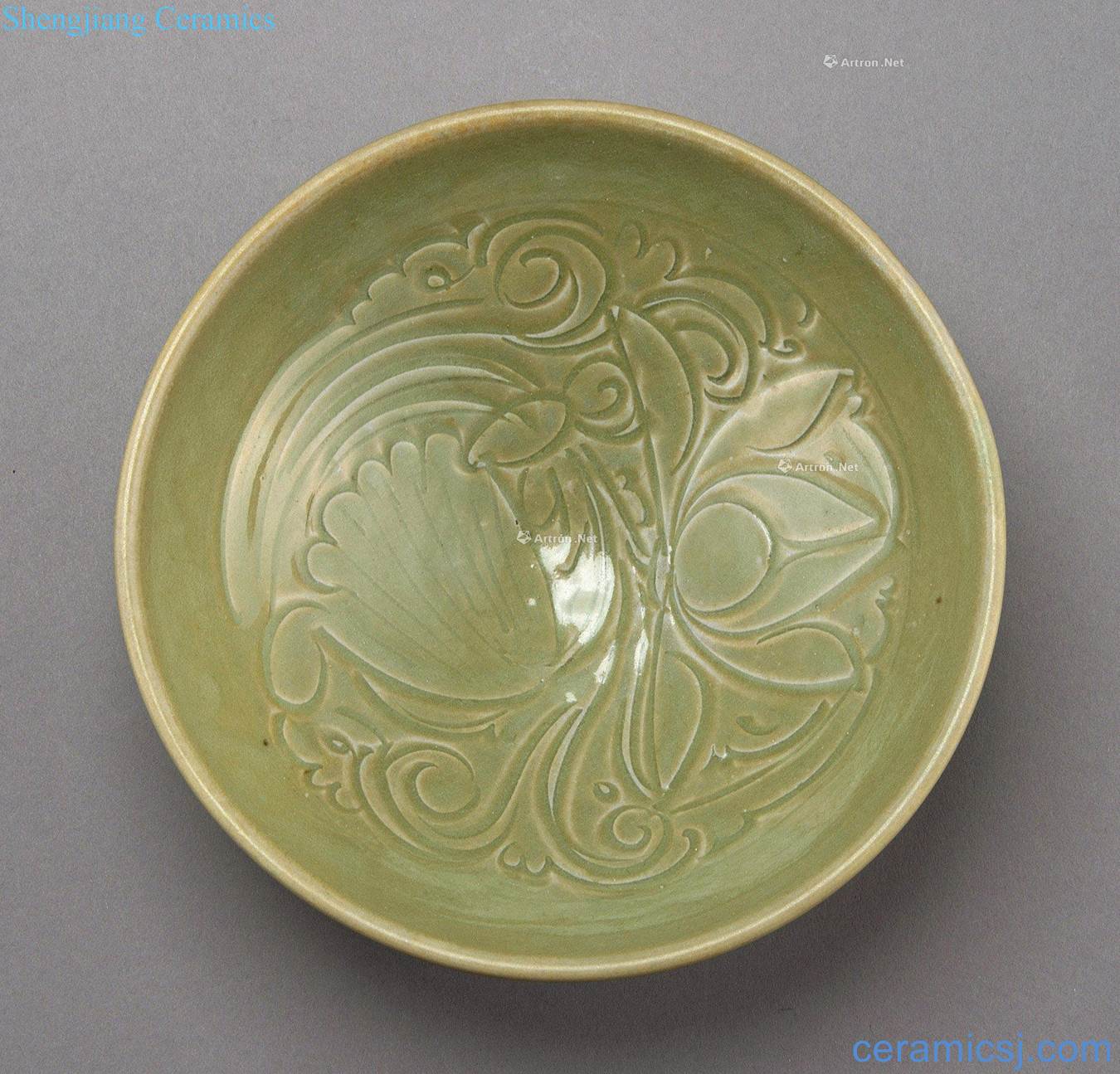 gold Yao state kiln carved bowl