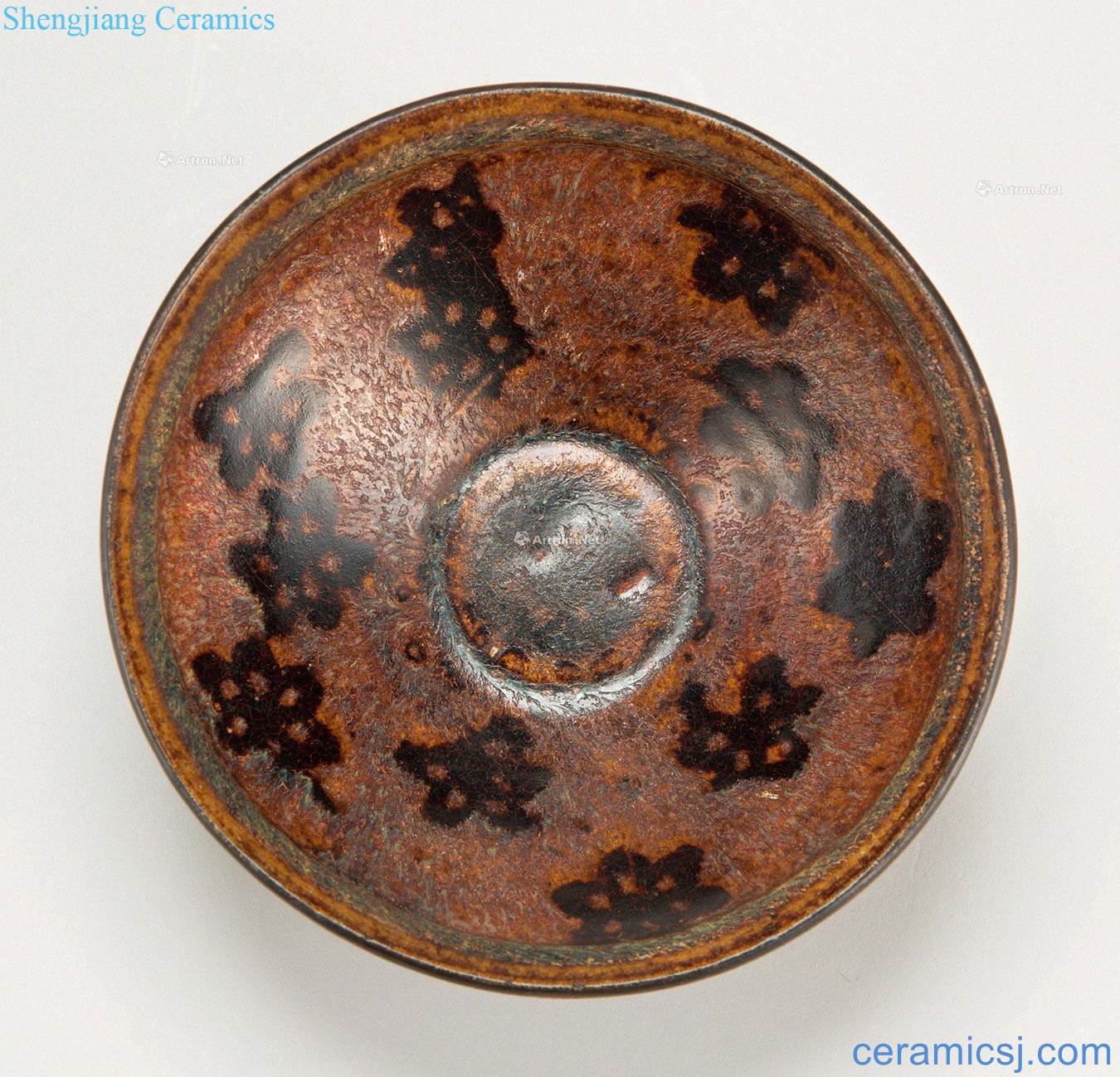 The song dynasty Jizhou kiln plum flower bowls