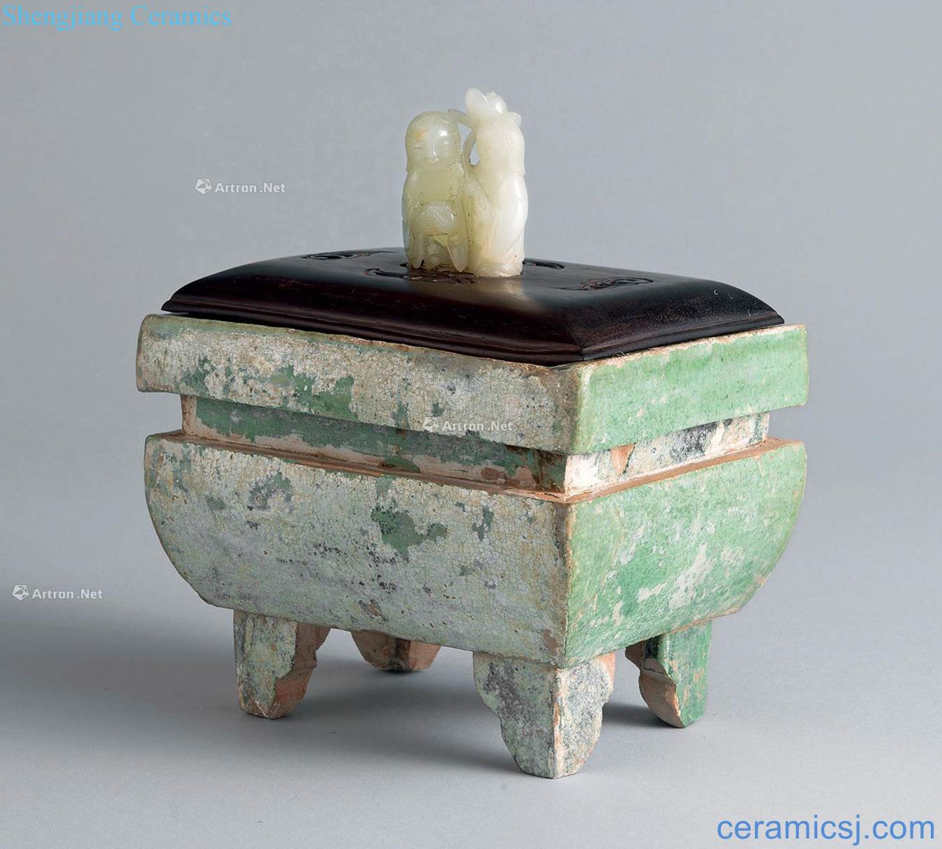 Liao green glaze censer