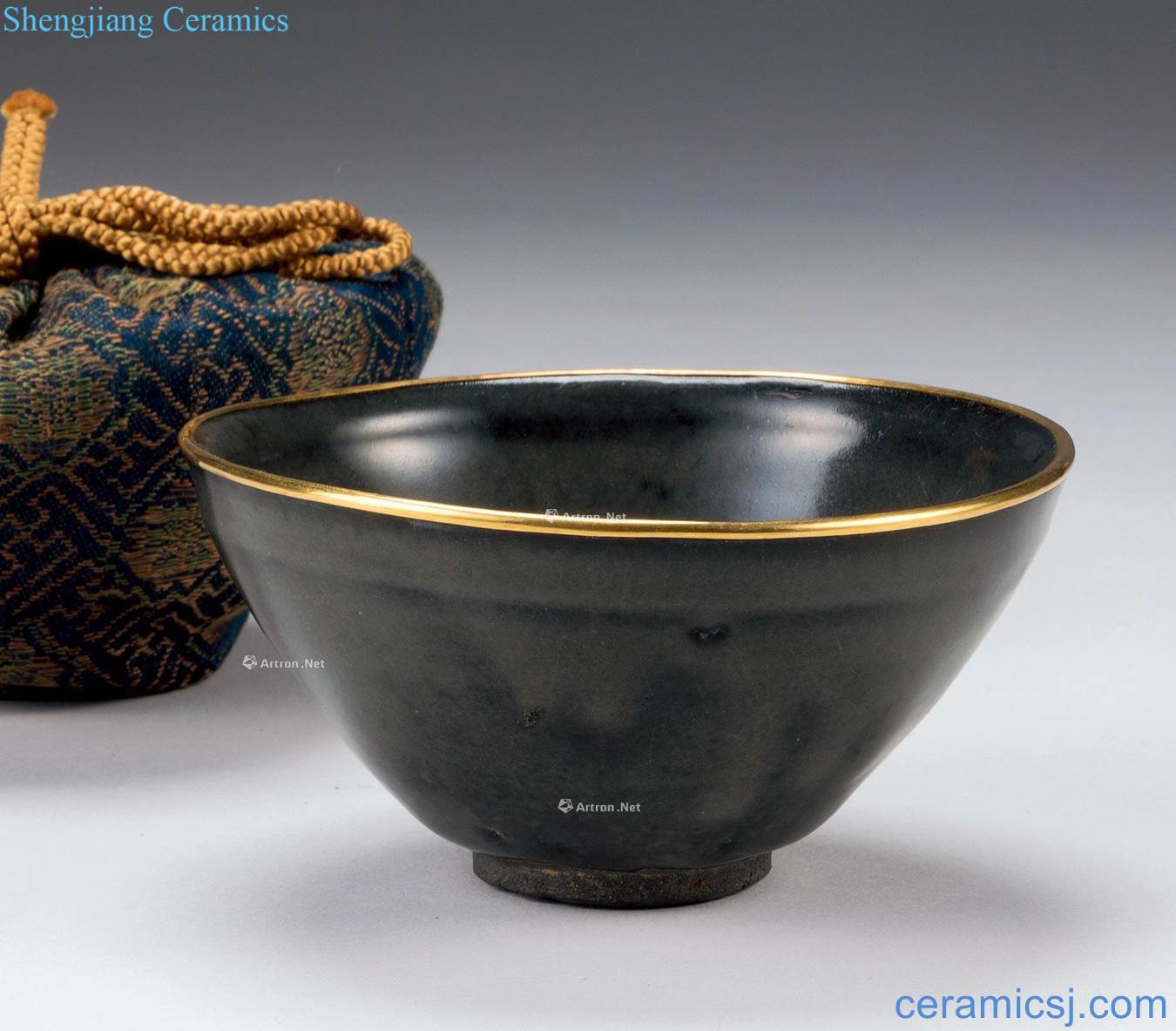 The song dynasty To build kilns temmoku grey bowl