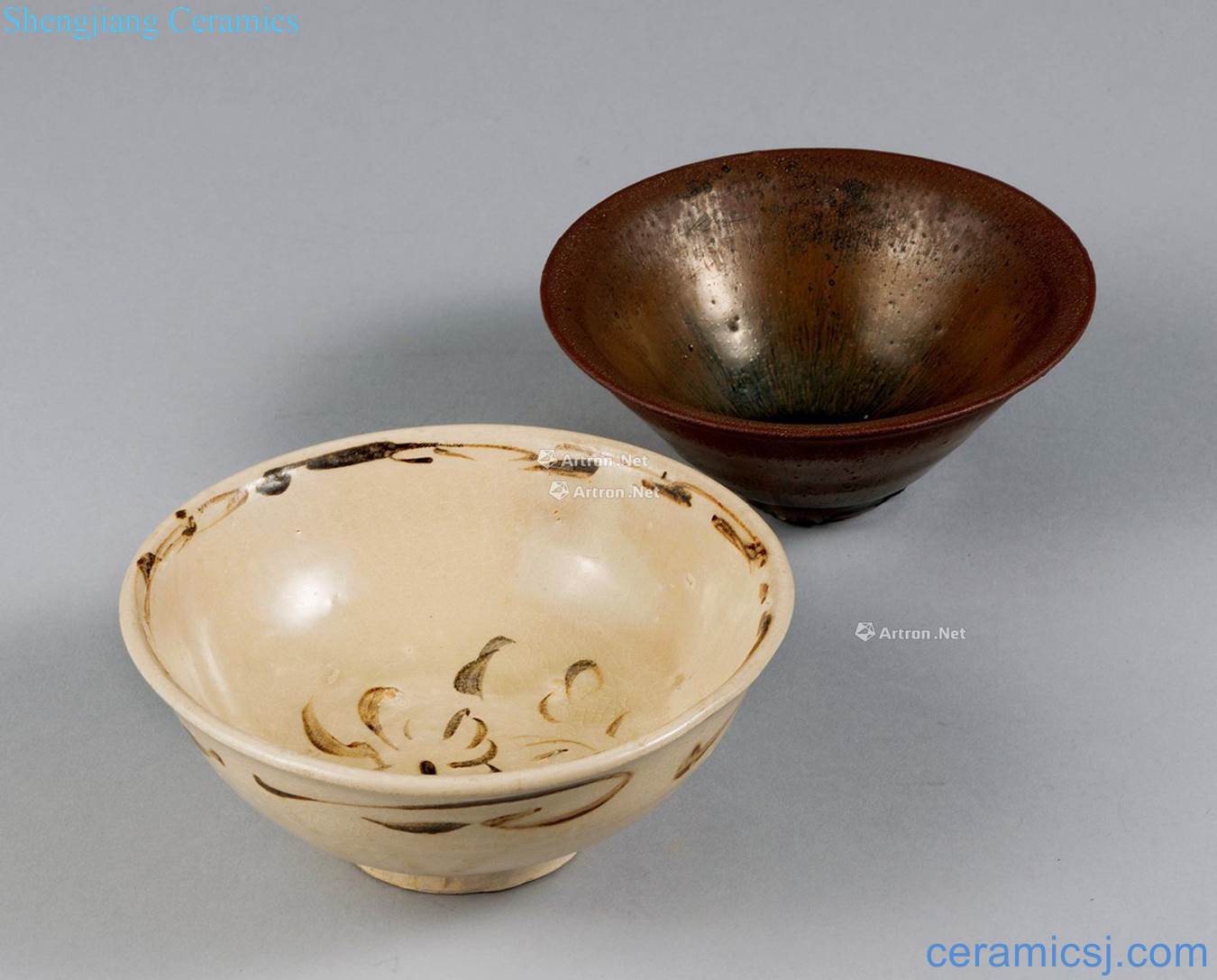 Yuan, the southern song dynasty Jizhou kiln craft bowl To build kilns temmoku bowl