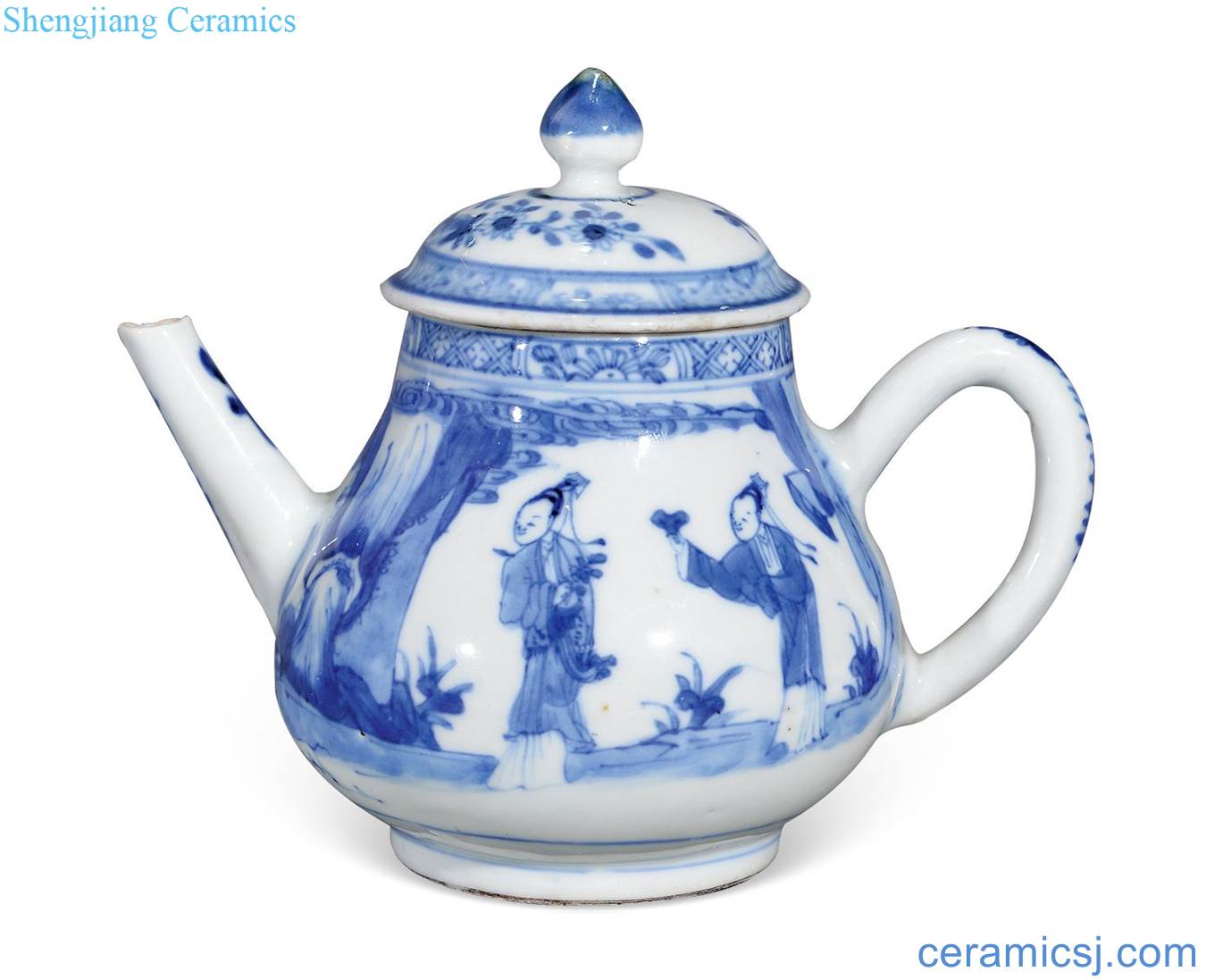 Stories of the qing emperor kangxi porcelain teapot