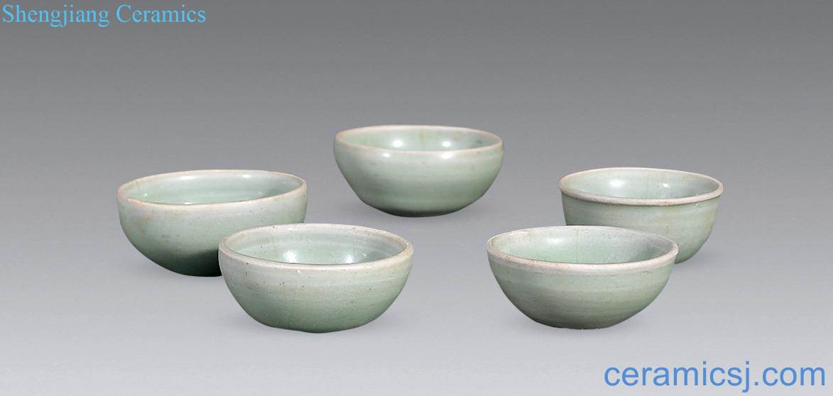 Ming Longquan tea cups (five)