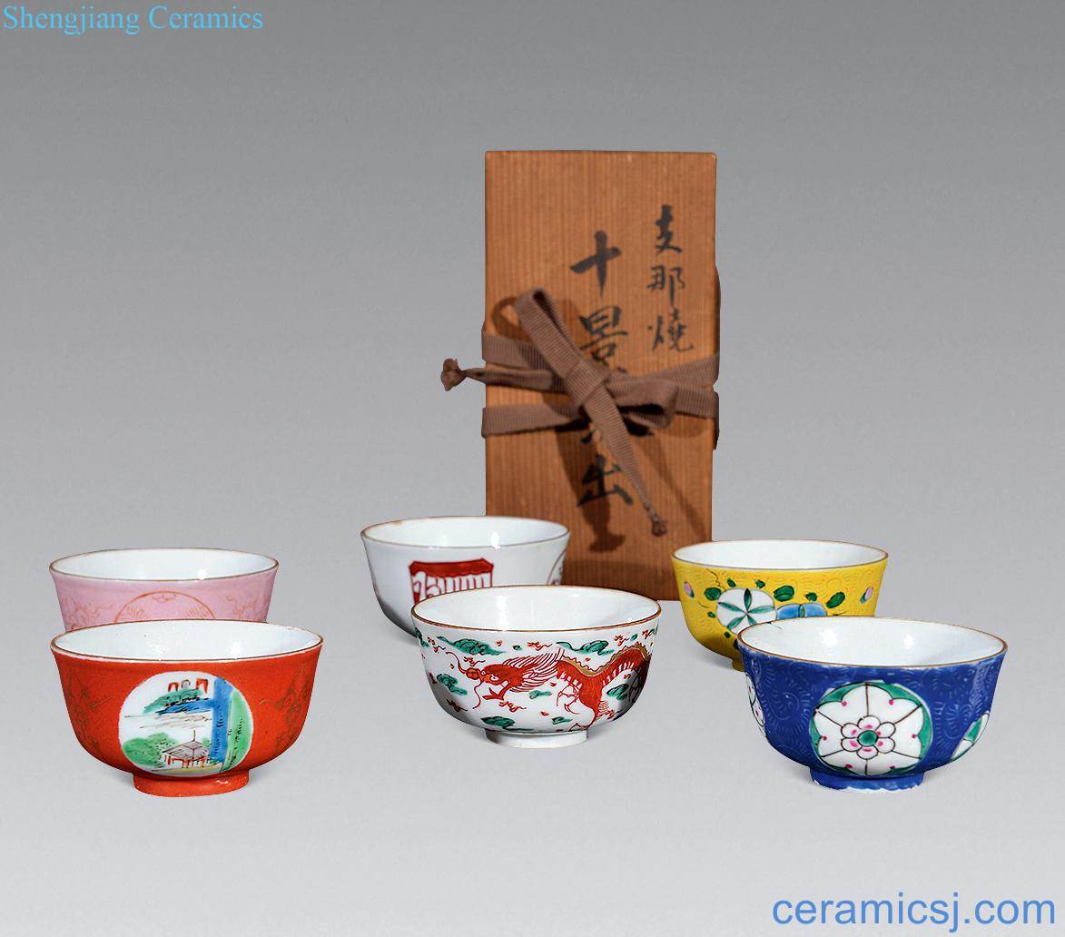 Qing qianlong pastel small cup (6)