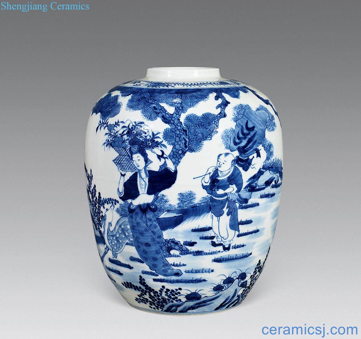 Qing guangxu Character canister