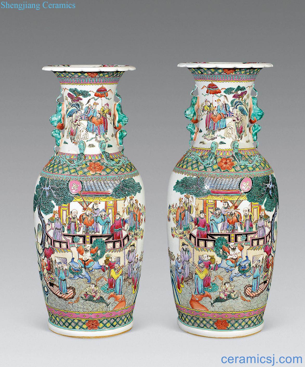 Stories of late qing pastel big bottle (a)