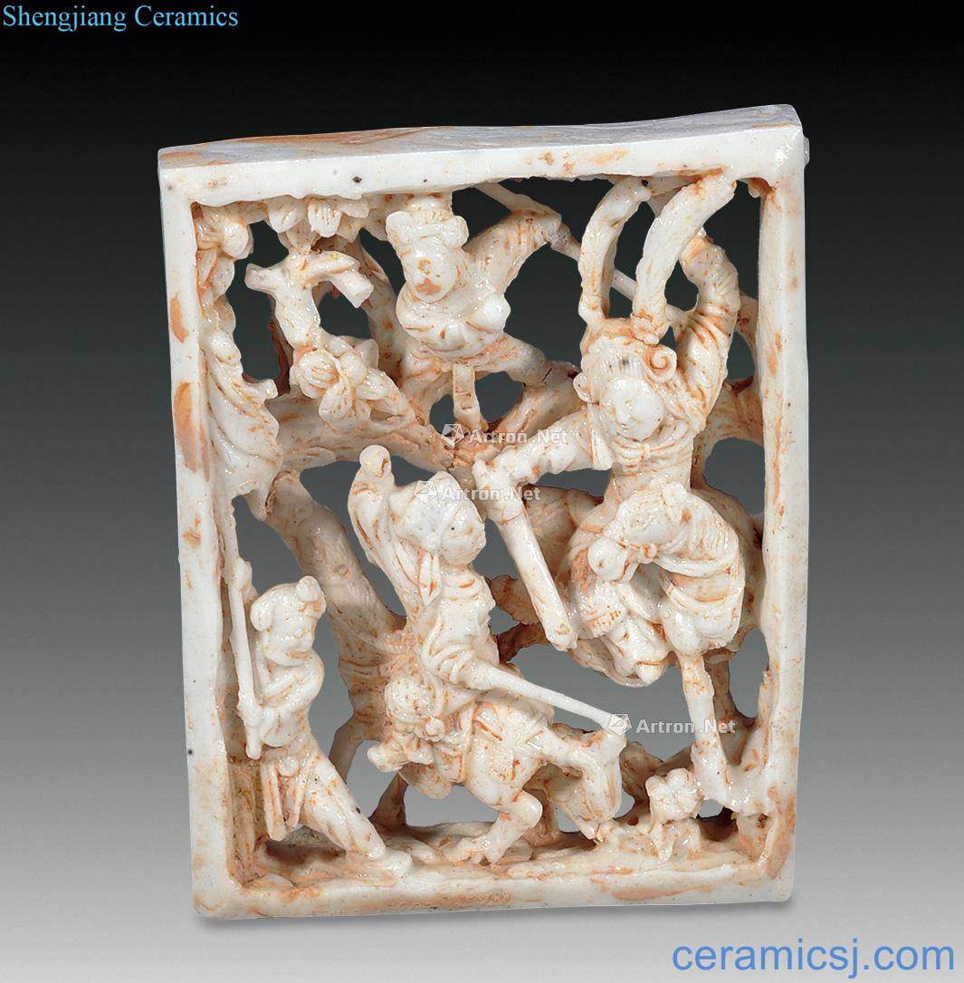 The southern song dynasty Left kiln porcelain carving jinshan