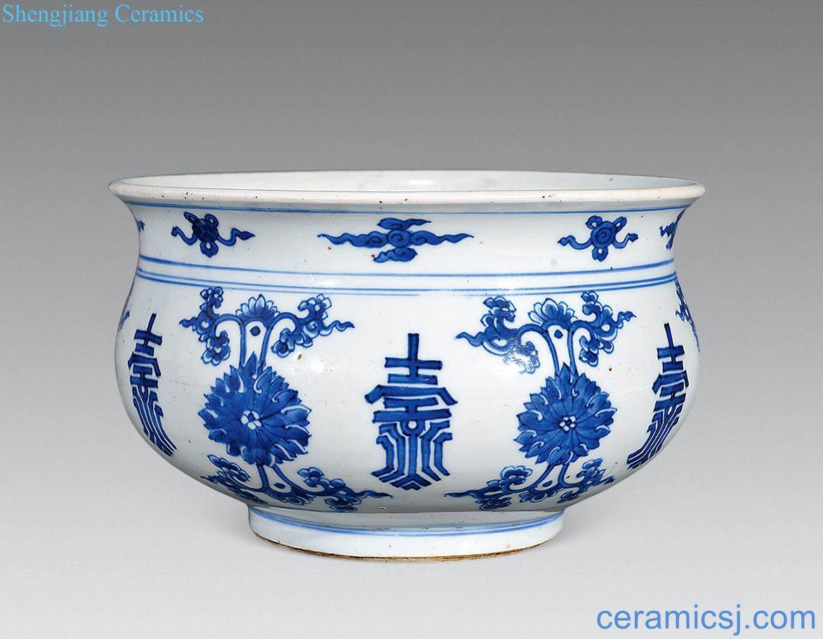 The qing emperor kangxi porcelain group long-lived WenXiangLu