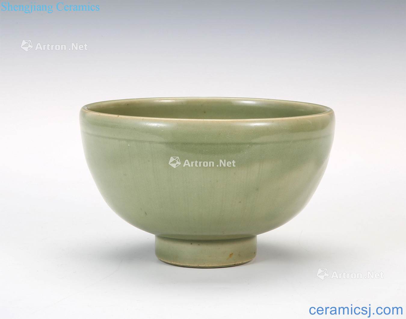 Ming Longquan celadon flowers green-splashed bowls