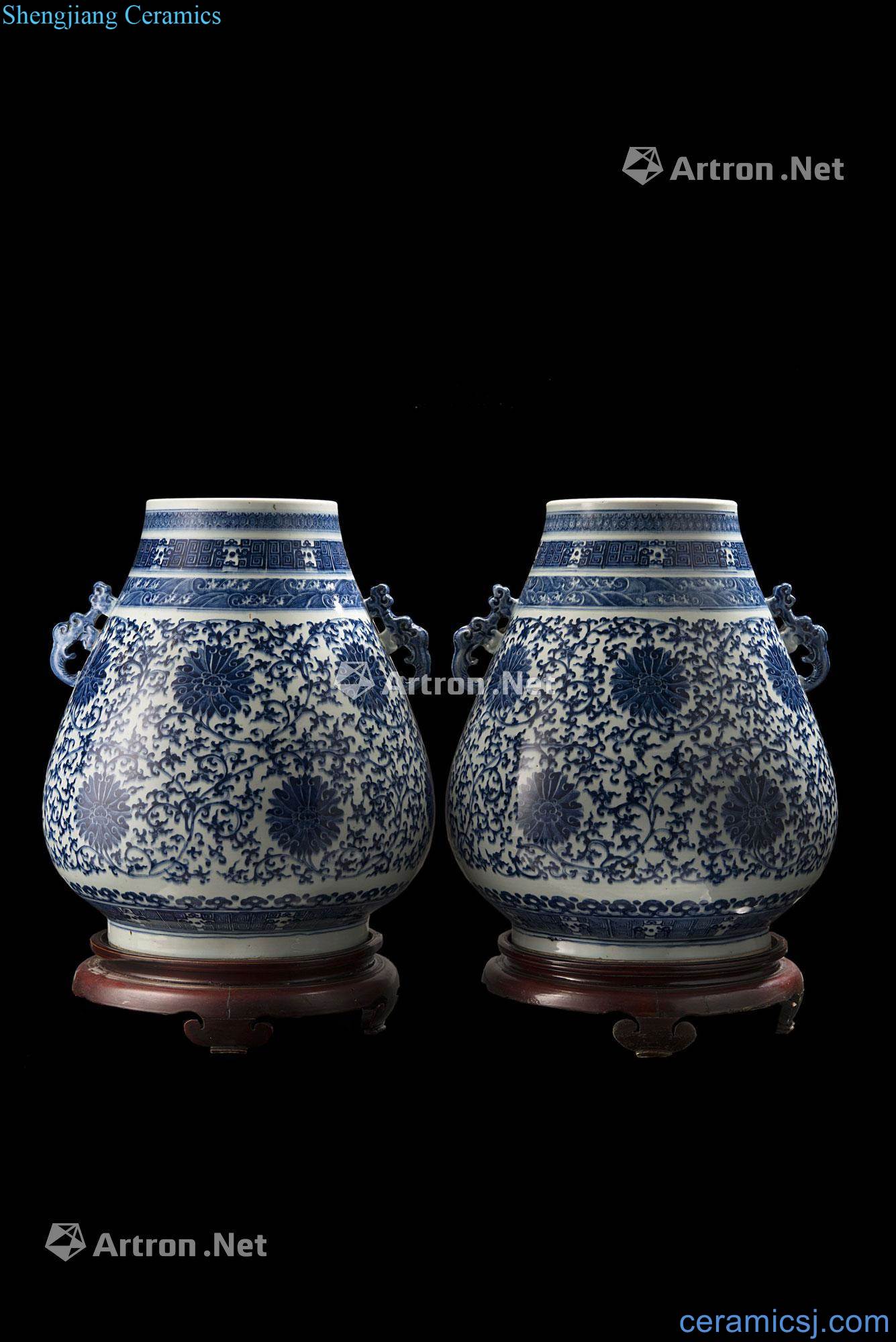 China in the 19th century Green Hualien pattern porcelain (a)