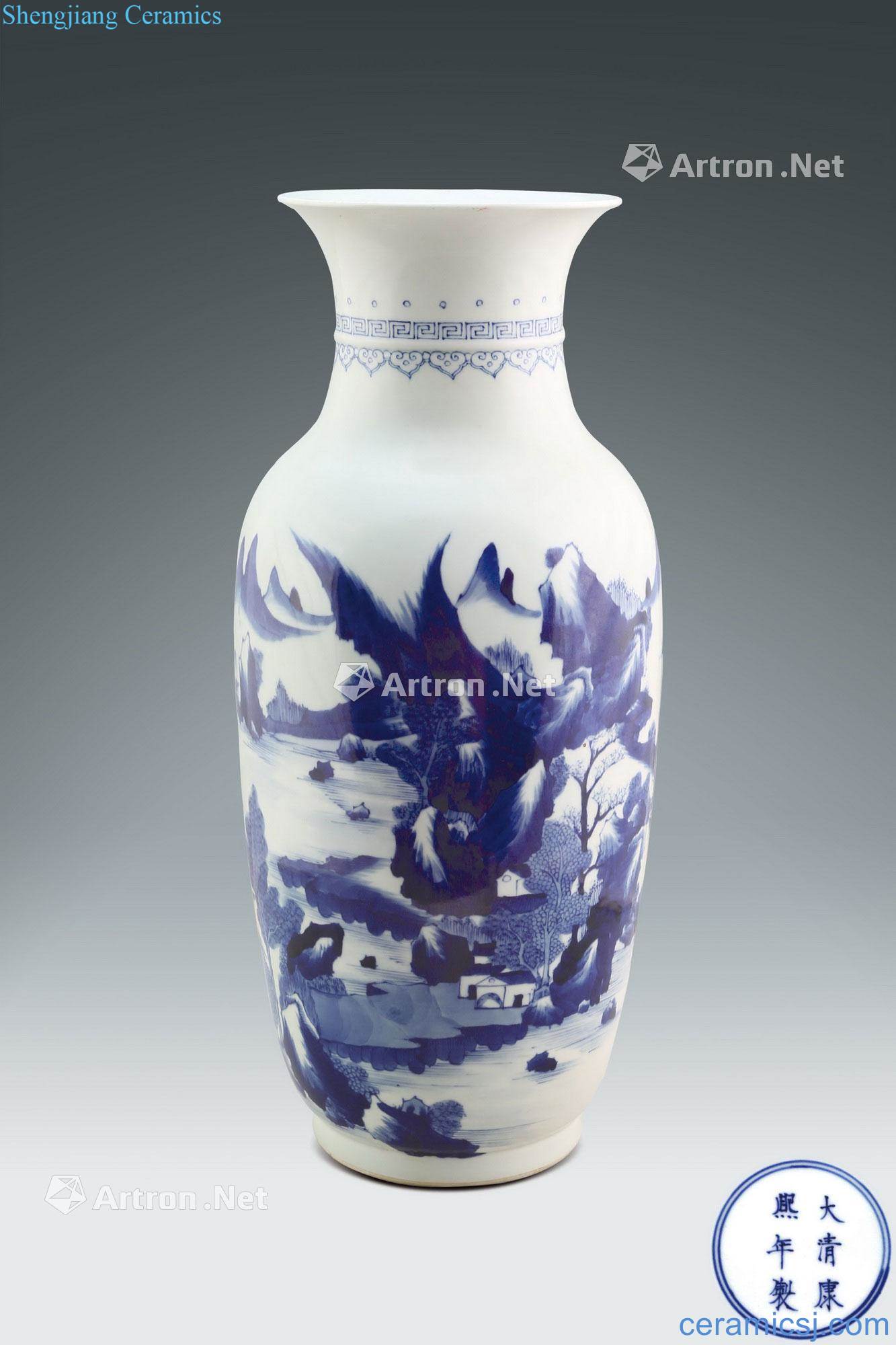 qing Character and grain bottle