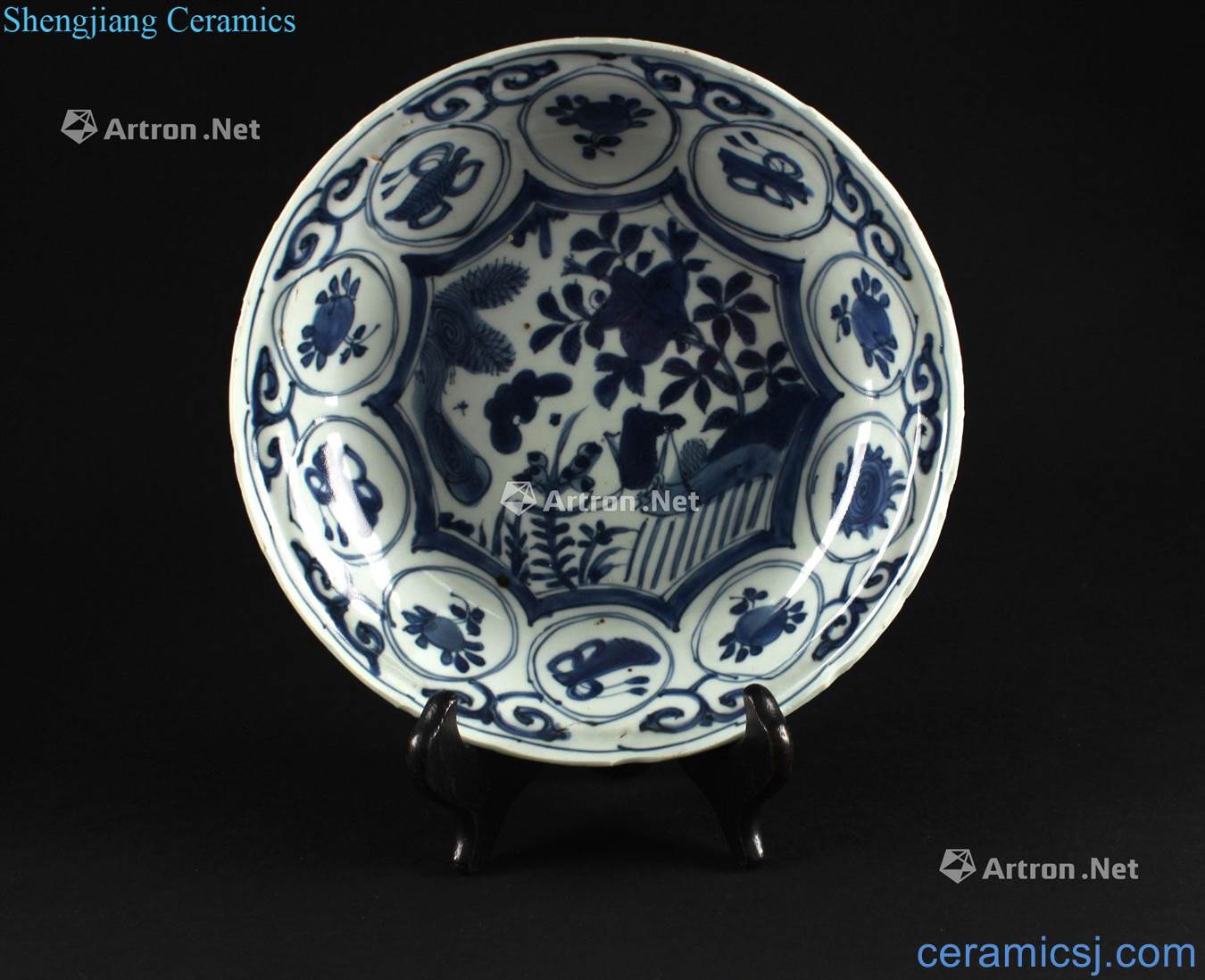 In the Ming dynasty Wanli blue export disc