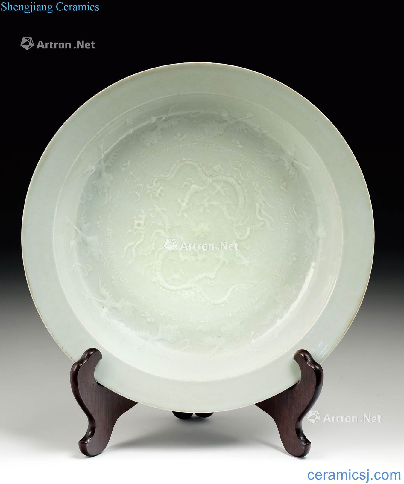 Ming Pivot mansion kiln ssangyong's plate