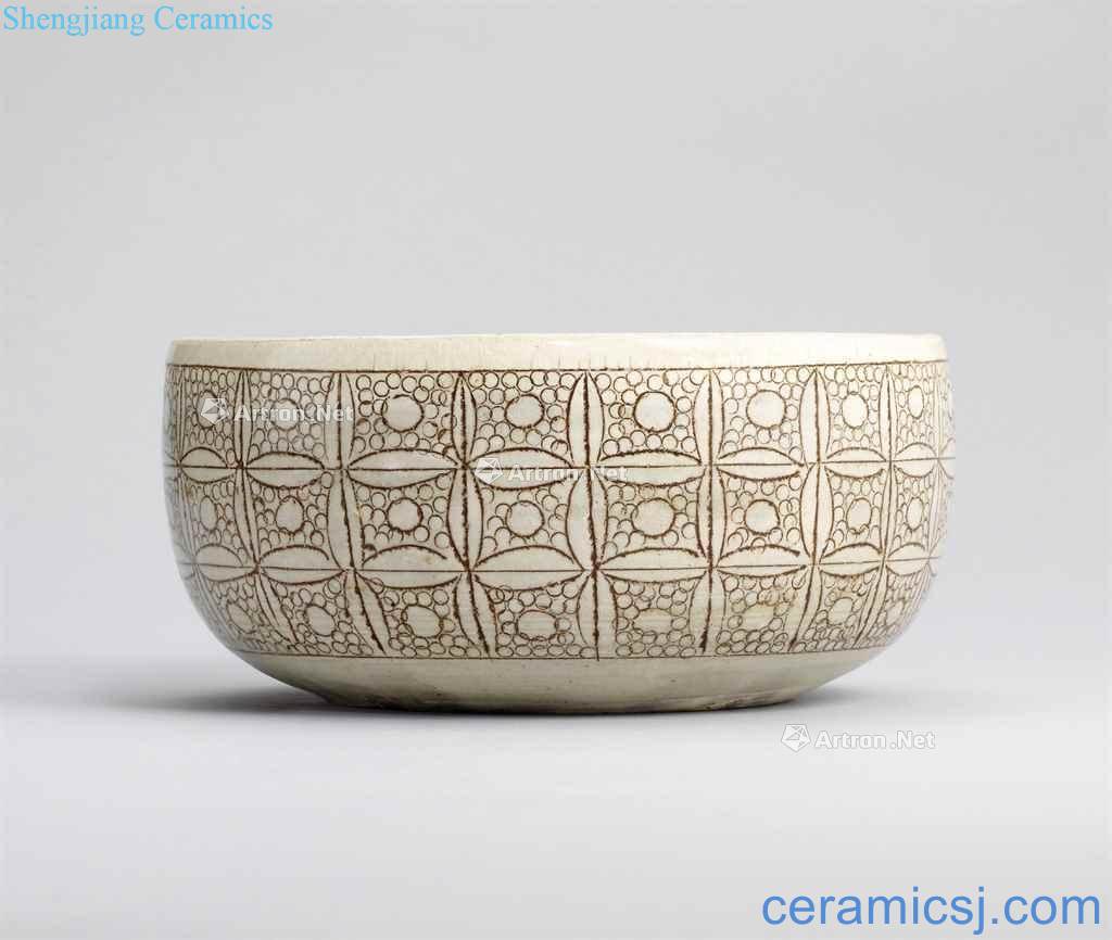 Northern song dynasty magnetic state kiln is hand-cut port type 盌 craft pearl