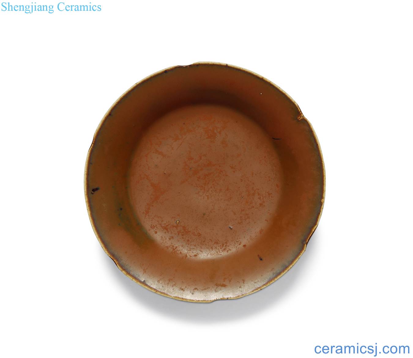 The song dynasty Tangyan valley kiln sauce glaze flower disc