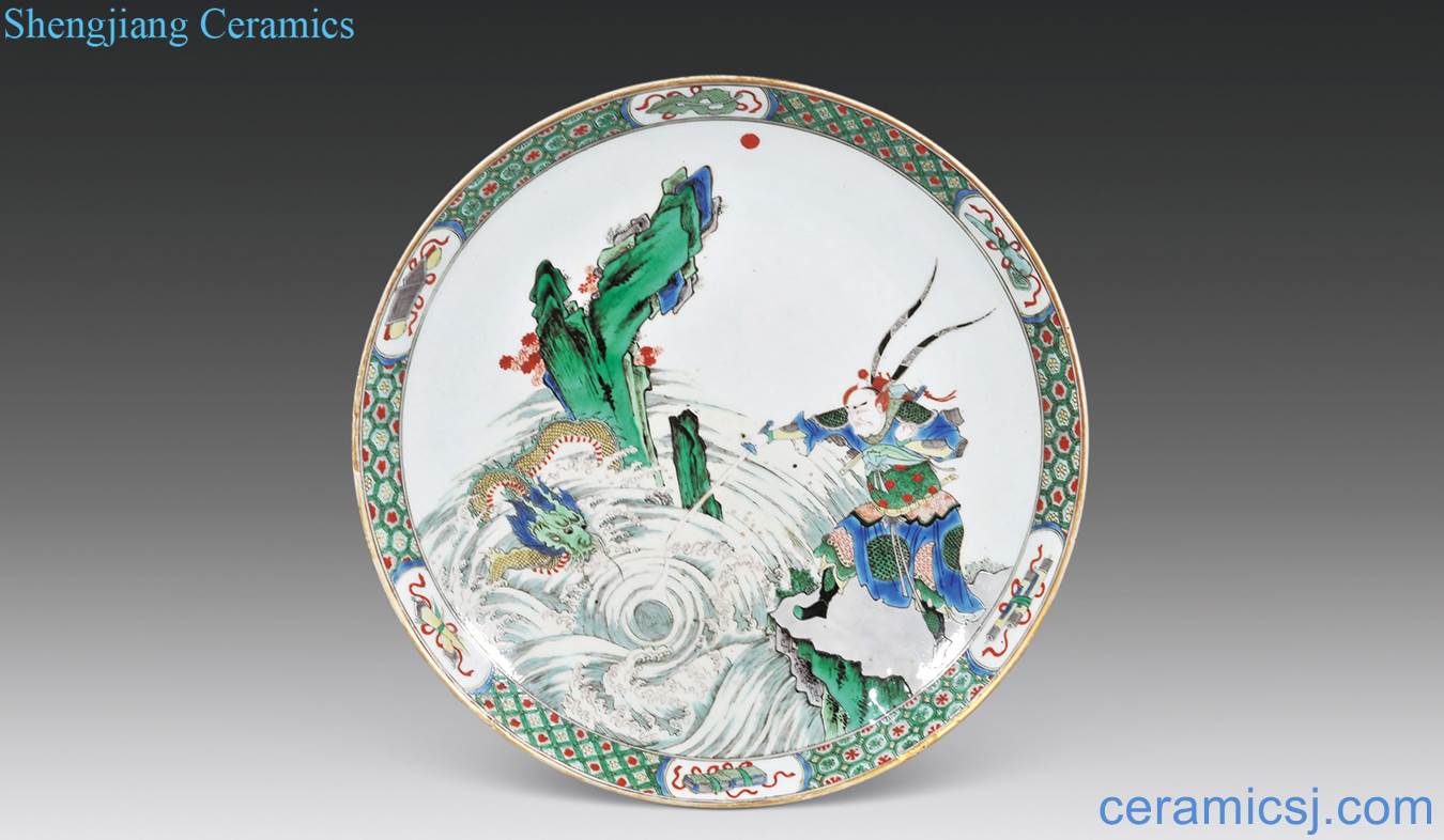 In late qing dynasty Colorful fairy character lines