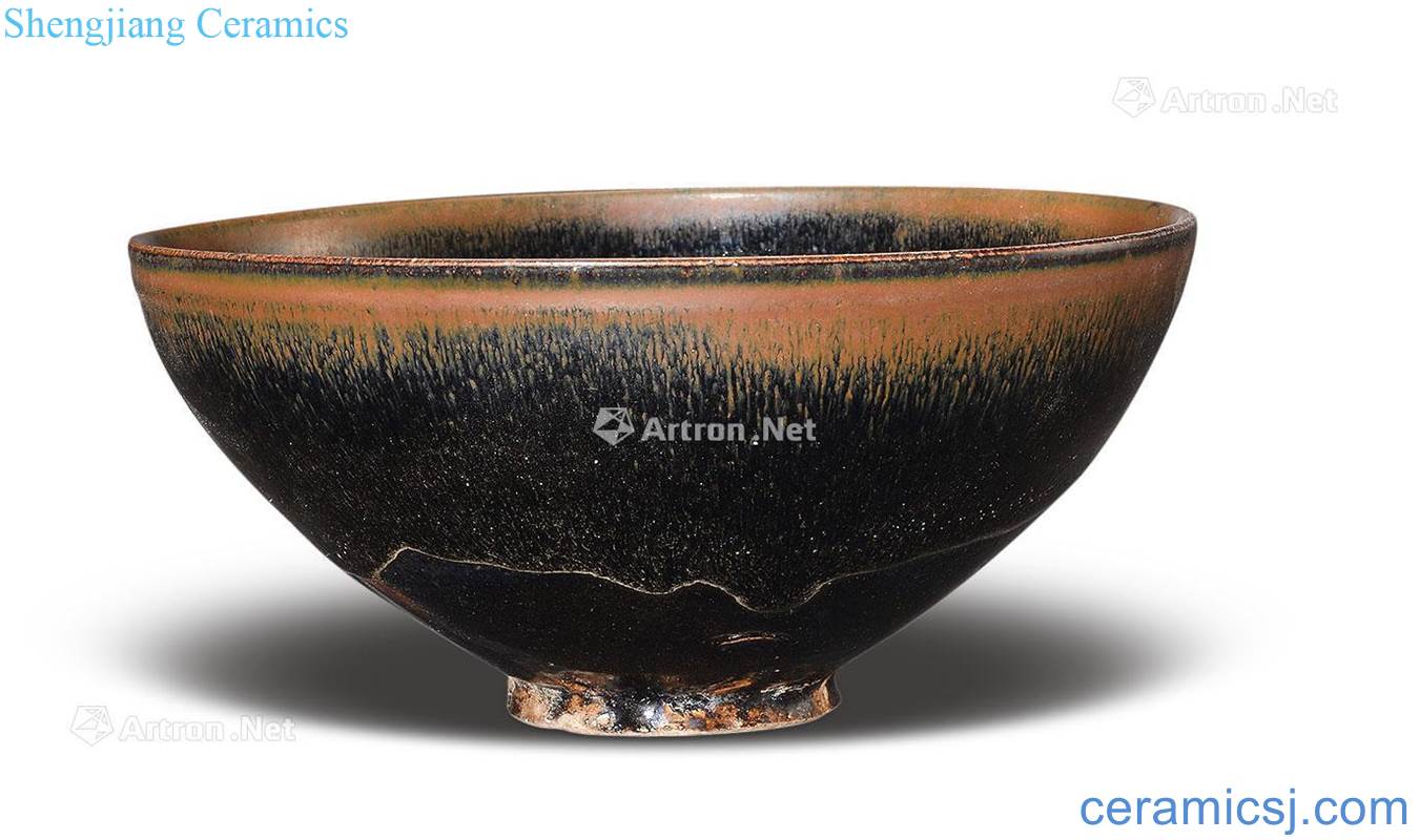 Ming The black glaze TuHao big bowl